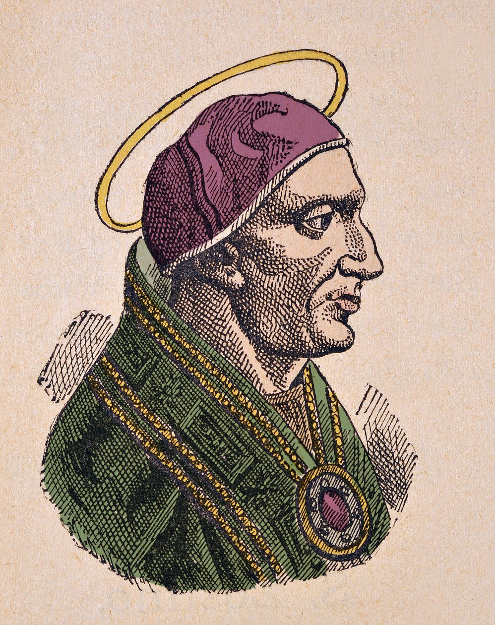 Portrett av paven Zosimus Ier (Zosimus, Zosimus) (417-418) av Italian School