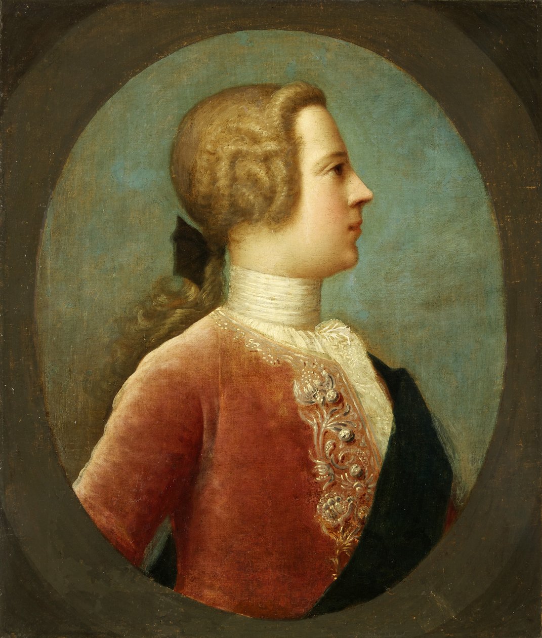 Prins Charles Edward, ca. 1740 (olje på lerret) av Italian School
