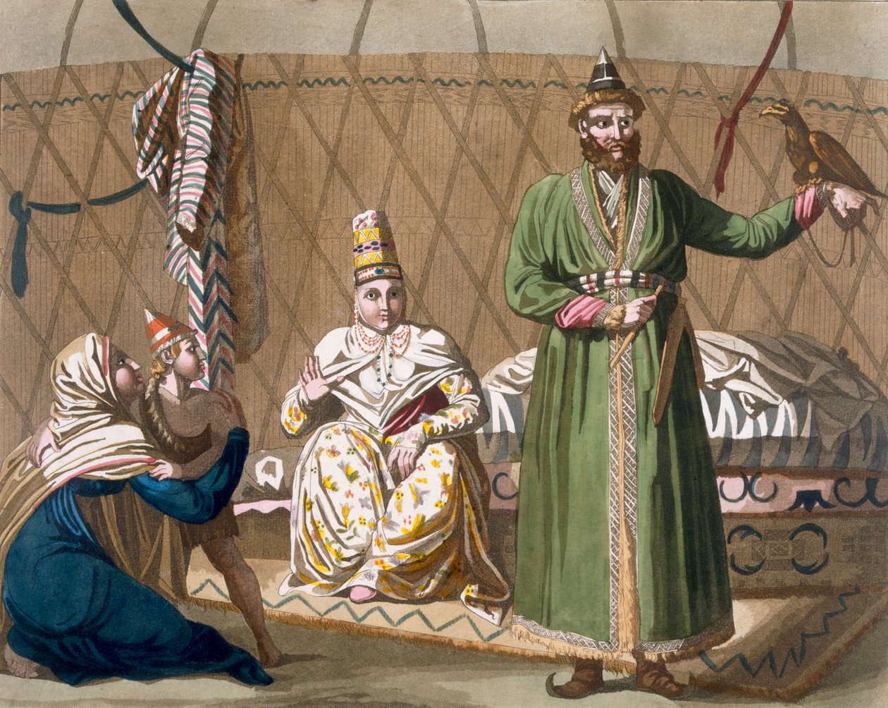 Prins og statsoverhode for det kirgisiske folket, ca. 1820-30-tallet av Italian School