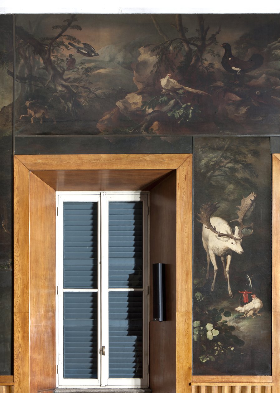 Reinsdyr, haner og andre dyr, Myten om Orfeus av Italian School