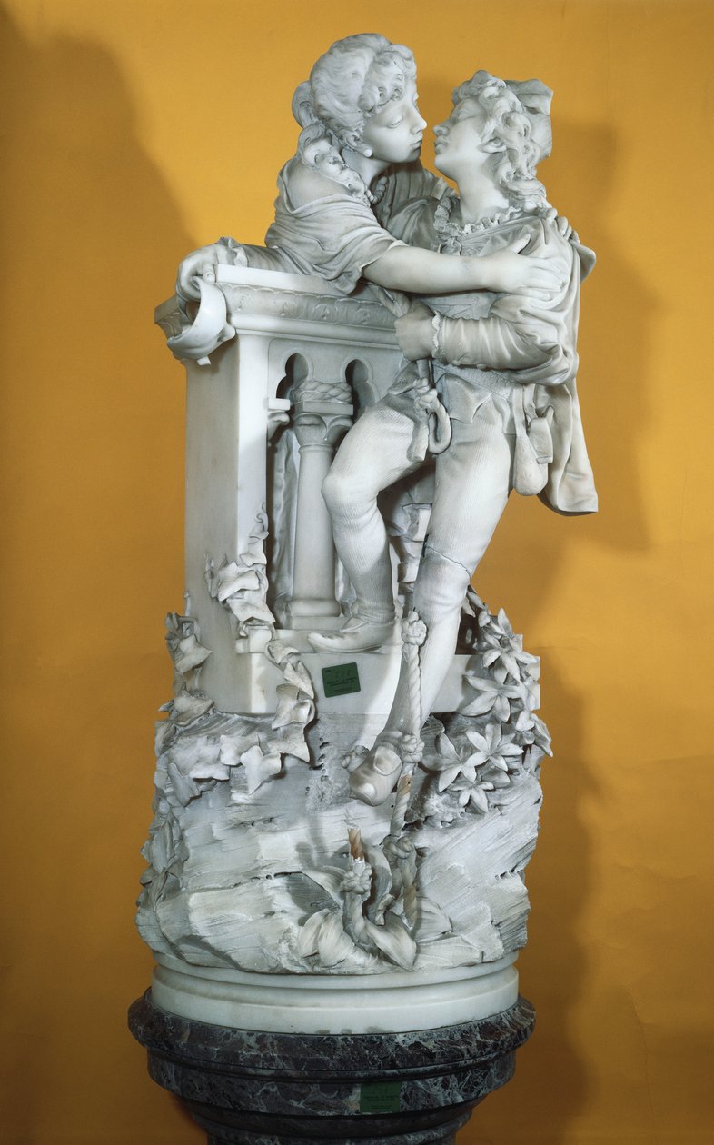 Romeo og Julie (marmor) av Italian School