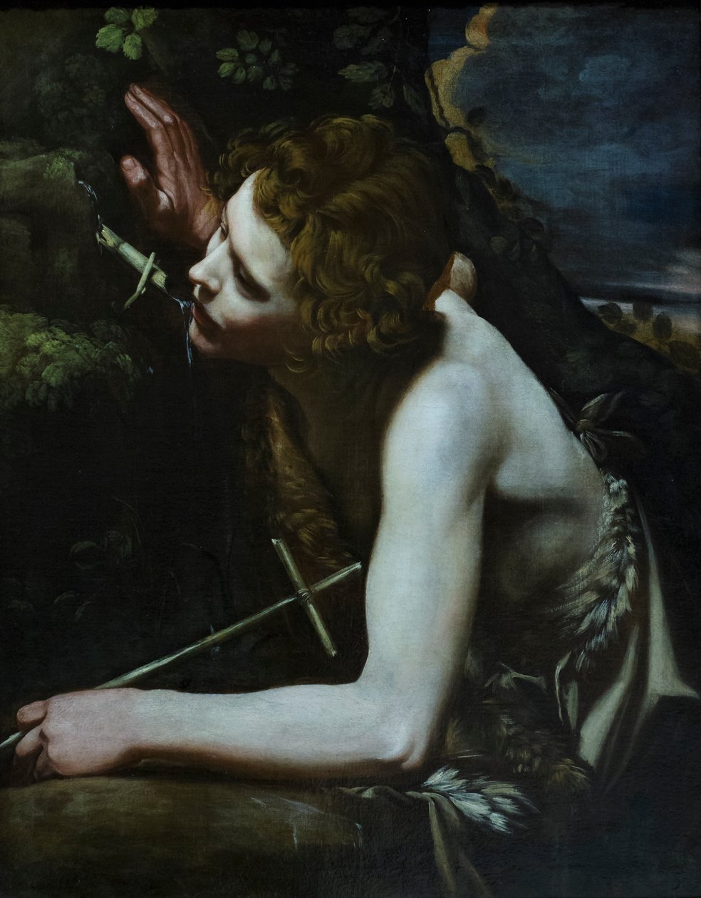 Døperen Johannes, ca. 1640–60 (olje på lerret) av Italian School