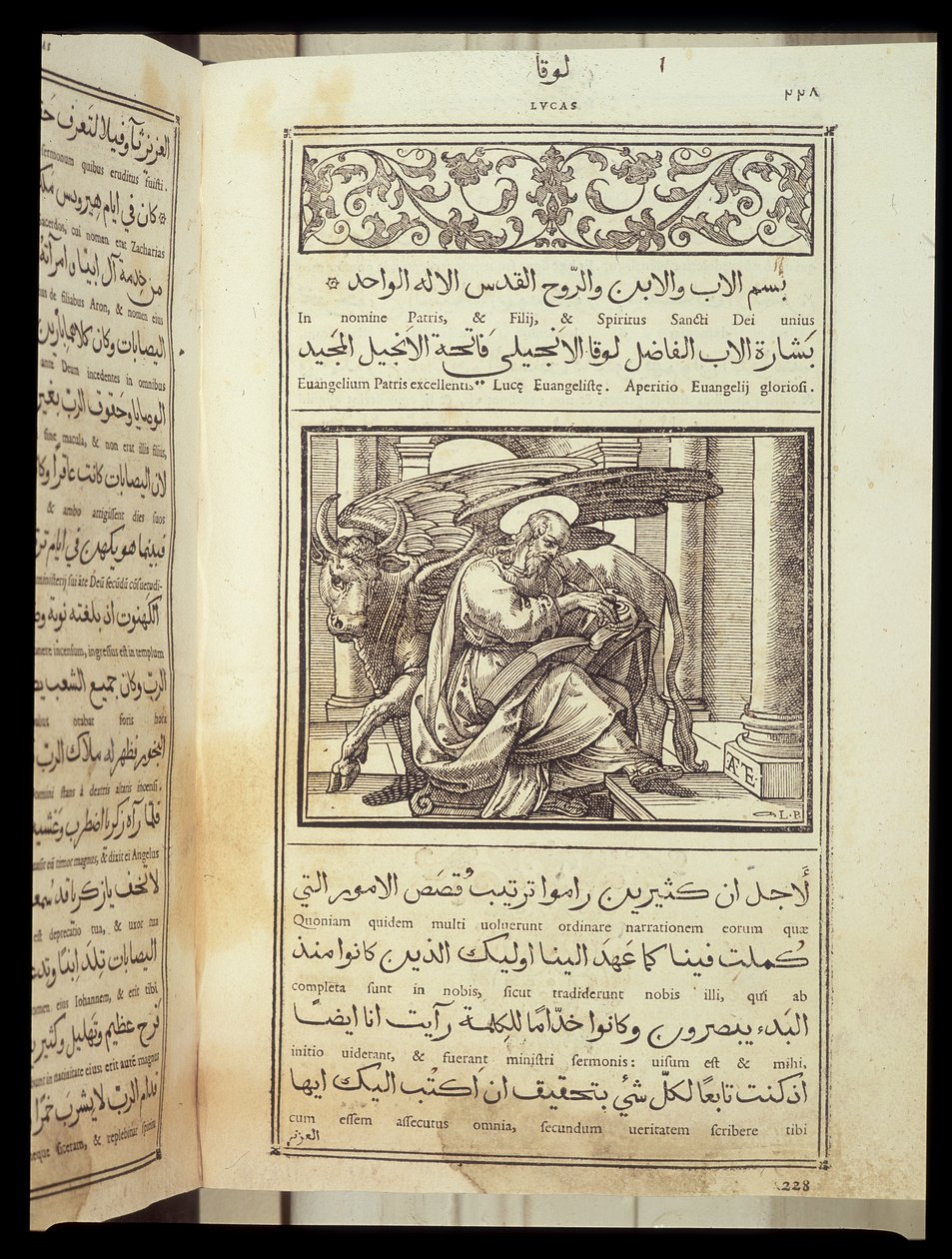 Saint Luke the Evangelist, Bibel skrevet på arabisk, Roma av Italian School