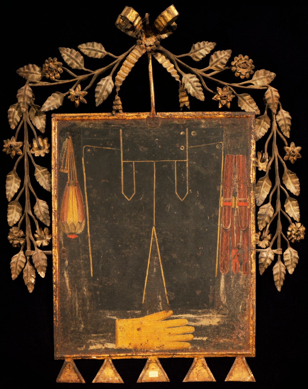 Skilt for skinnbutikk, ca 1750, Italia av Italian School