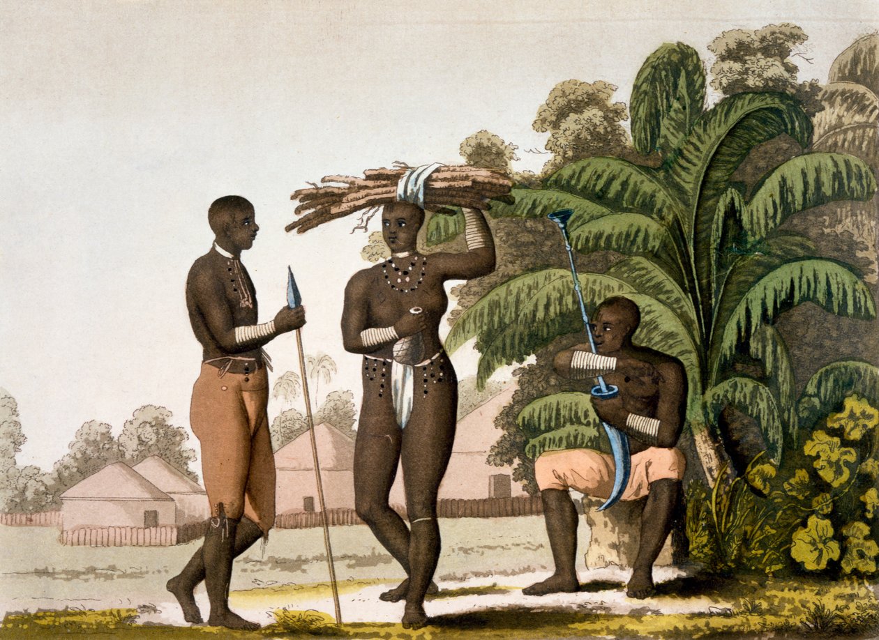 Sørøstkysten: Cafere nation, 1820-30-tallet av Italian School