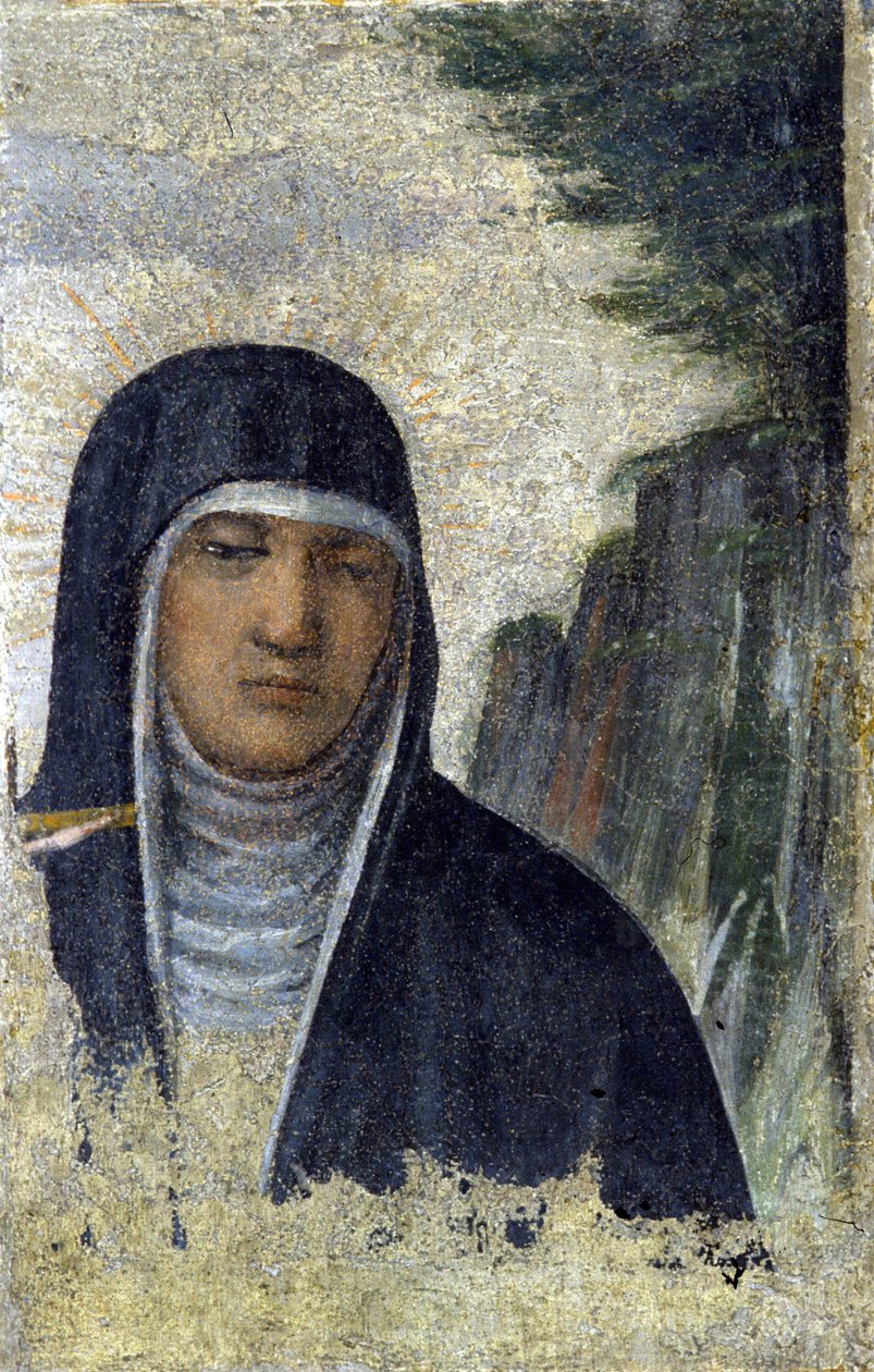 St. Claire. Grunnlegger av Clares Order (se Assisi av Italian School
