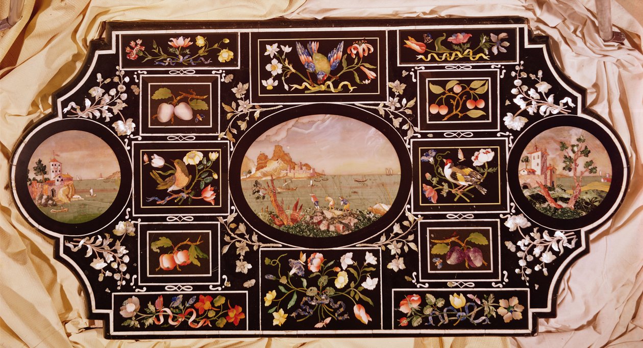Bordplate (pietra dura) av Italian School