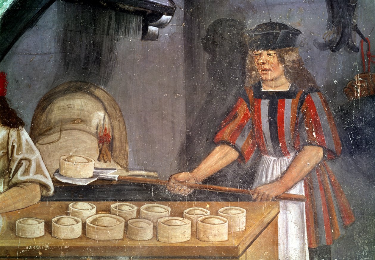 The Baker (fresco) av Italian School