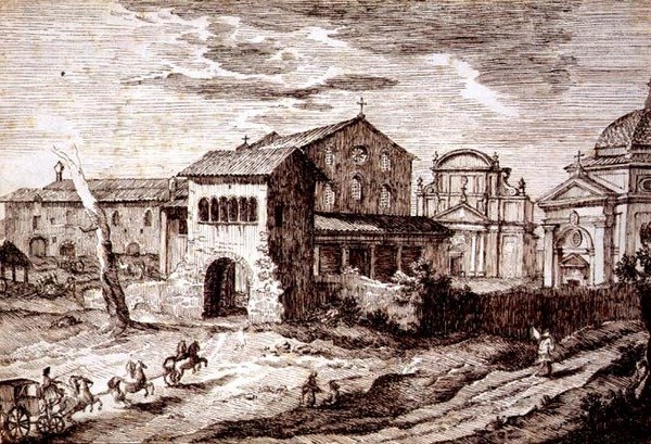 Basilikaen San Lorenzo, Roma av Italian School