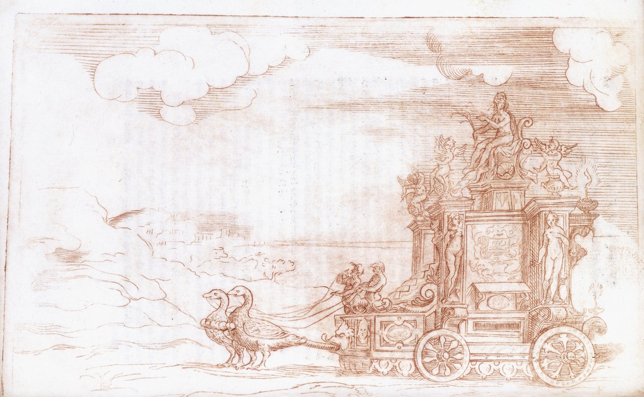 Vognen til Venus, 1579 av Italian School