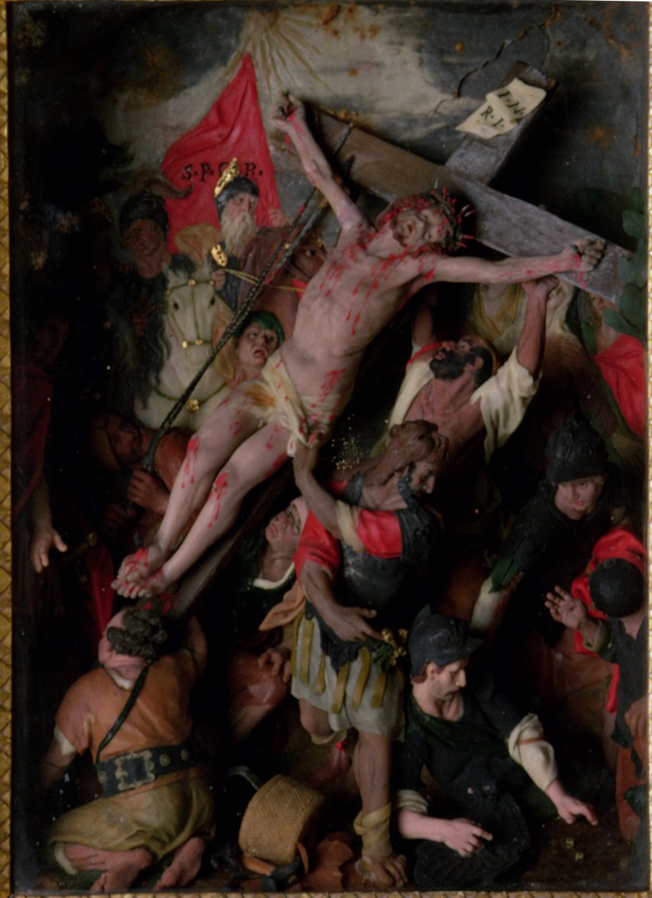 The Crucifixion (et siciliansk Risorgimento-maleri) av Italian School