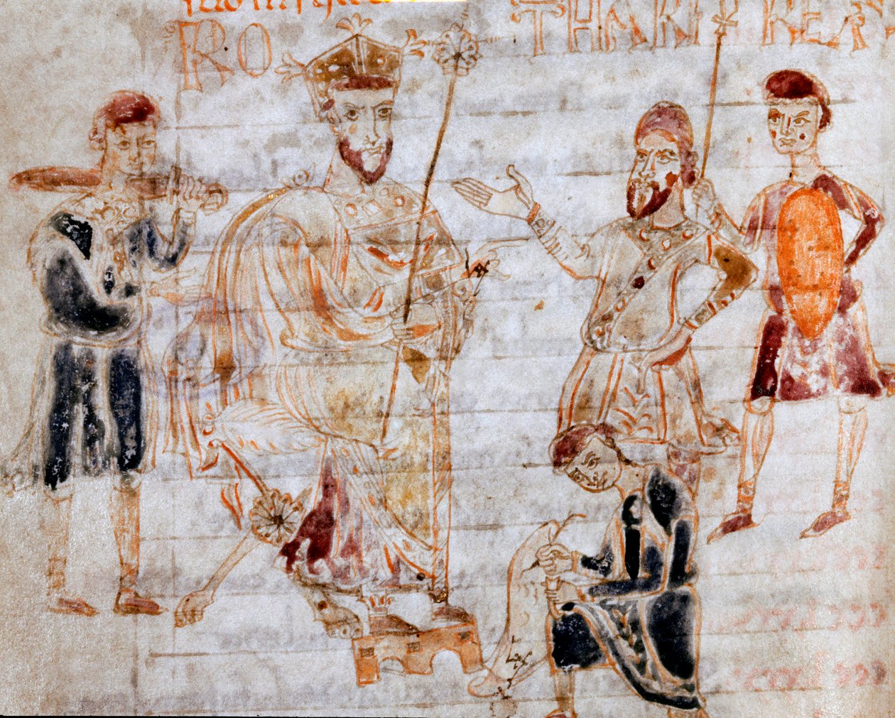 Lombardkongen Rothari (eller Rotari) (død 652) publiserte 22.11.643 sin redigering til Pavia Side av manuskriptet (ms. 4) "Codex Legum Longobardorum" (eller Langobardorum) som beskriver lovene i det langobardiske riket etablert av King Rothari av Italian School