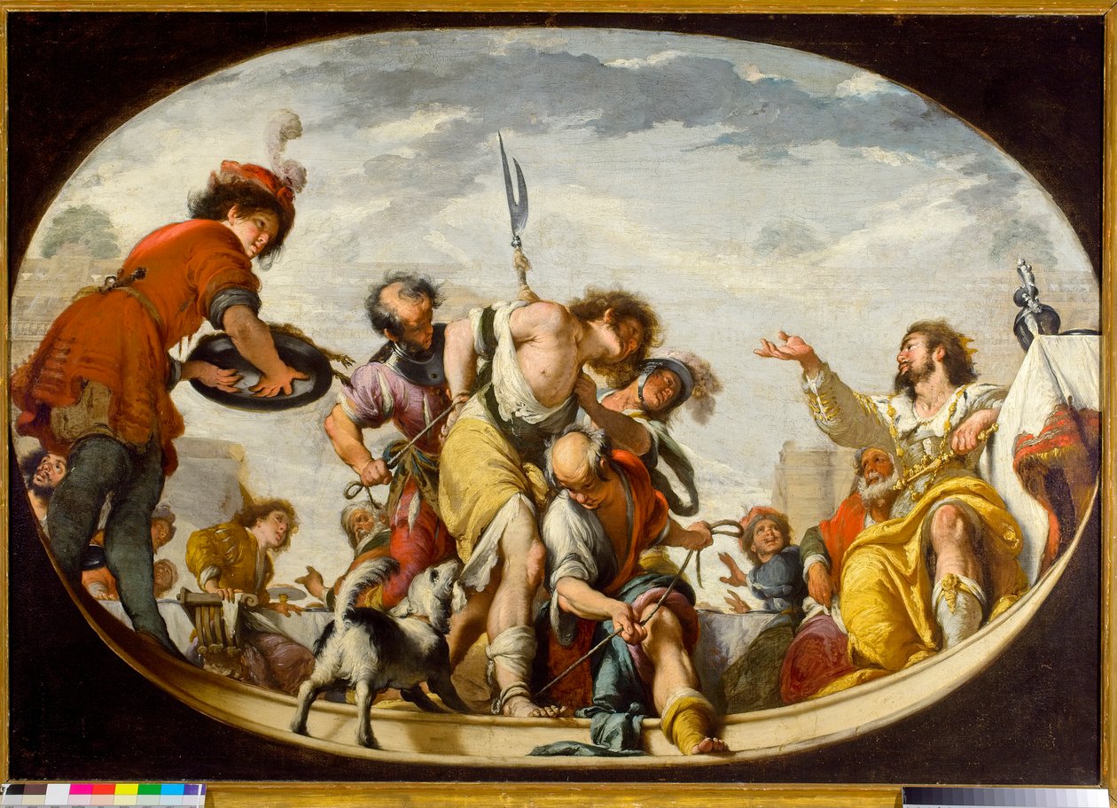 Lignelsen om bryllupsgjesten, 1636 av Italian School
