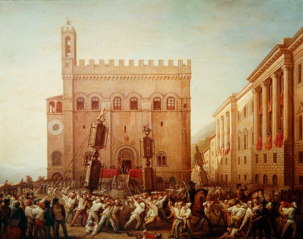 Den tradisjonelle stearinlysfestivalen av Italian School