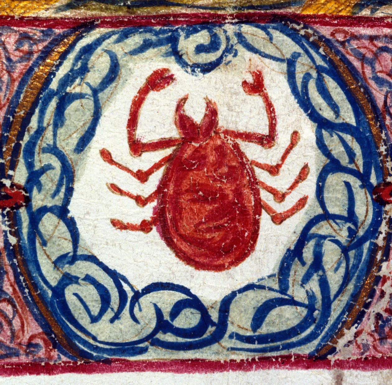 Tegnet på kreft. Italiensk horoskop fra midten av 1400-tallet. av Italian School