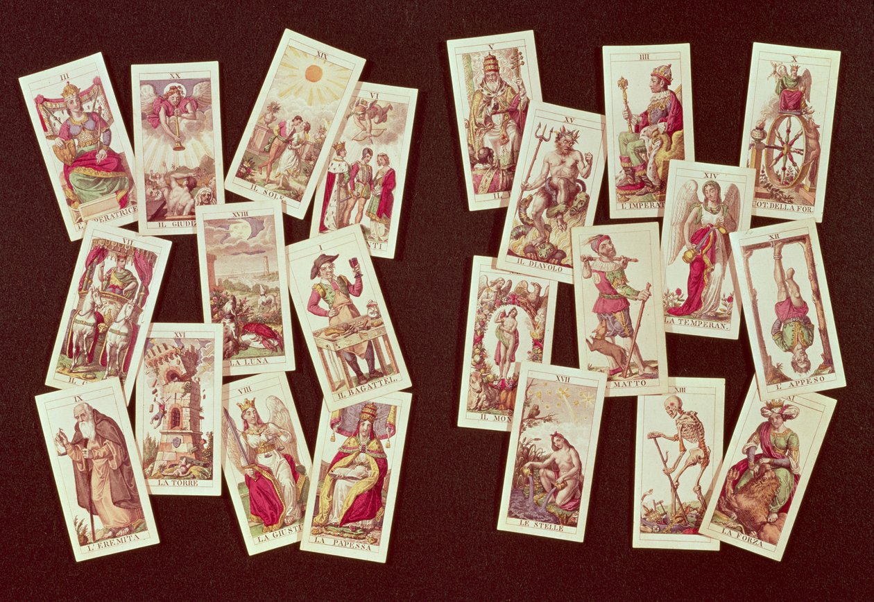 Tarotkortene til Major Arcana av Italian School