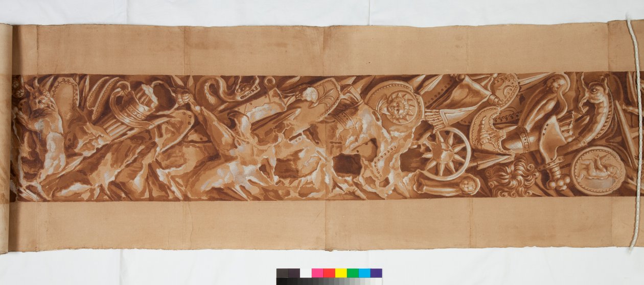 Three Drawings after the Antique, ca. 1750 (penseltegning forhøyet i brun vask over svak angivelse i svart kritt) av Italian School