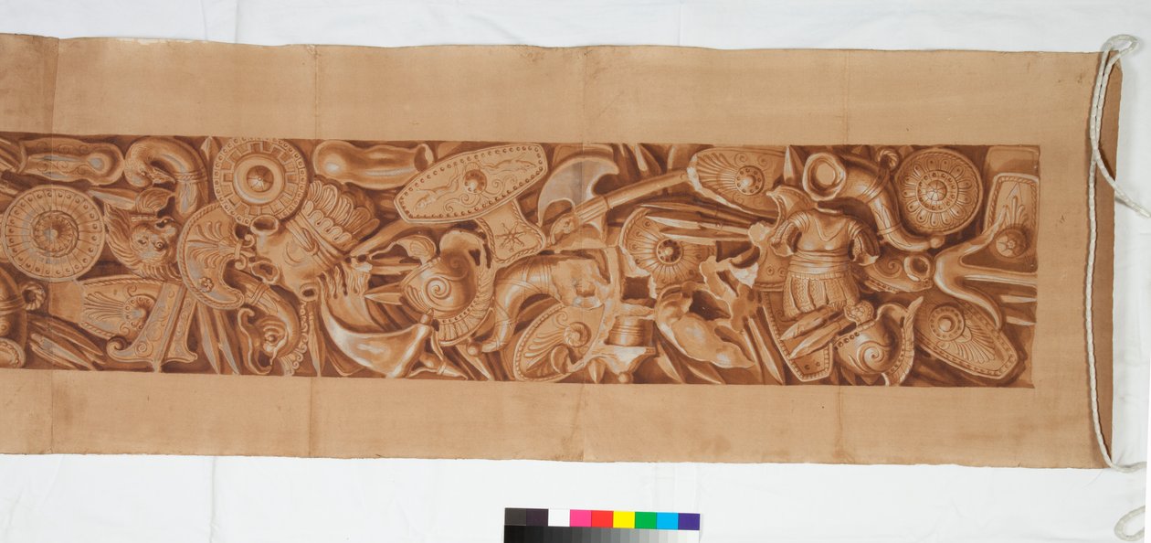 Three Drawings after the Antique, ca. 1750 (penseltegning forhøyet i brun vask over svak angivelse i svart kritt) av Italian School