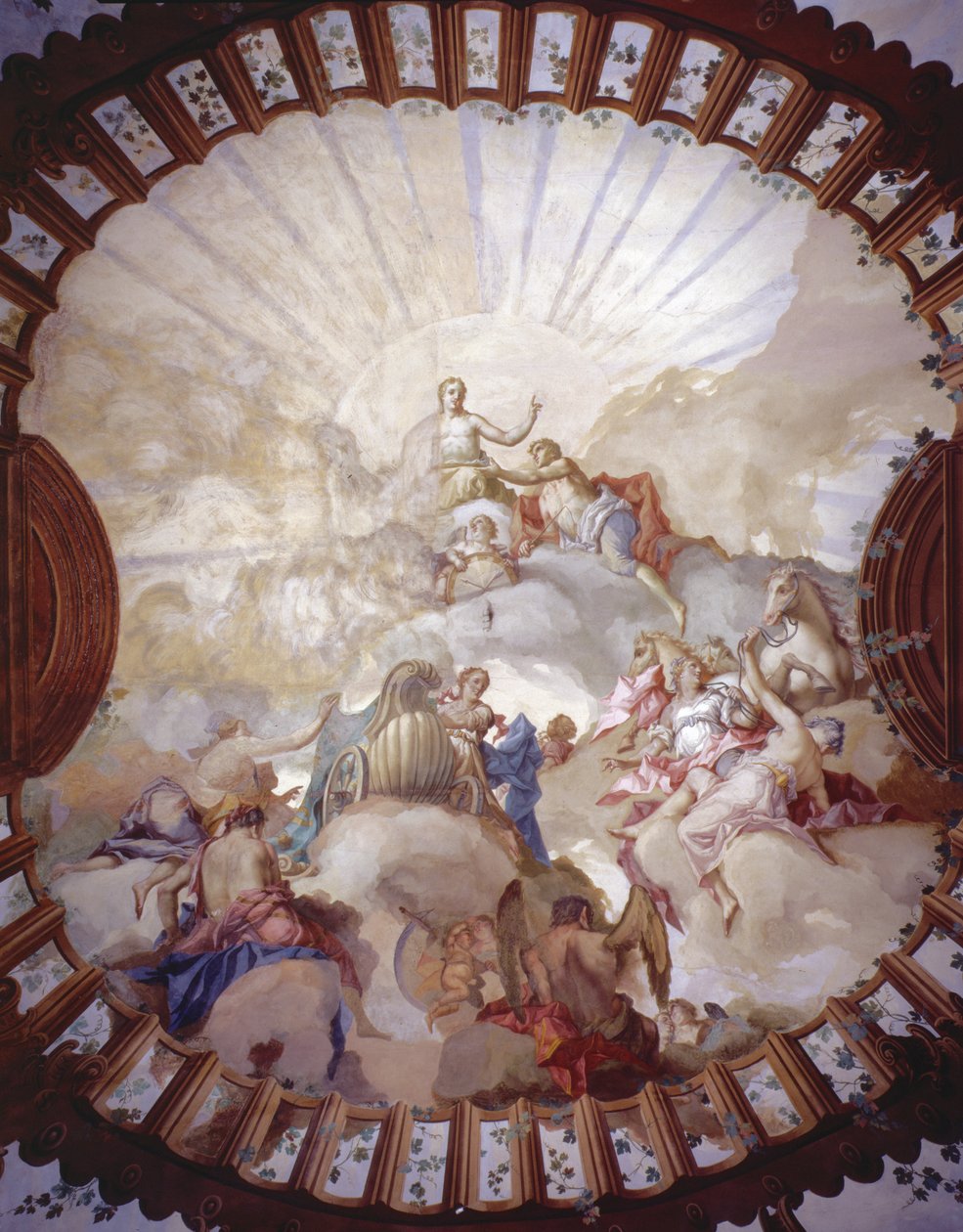 Triumf til keiserinne Maria Theresia av Østerrike (1717-80) (takmaleri) av Italian School