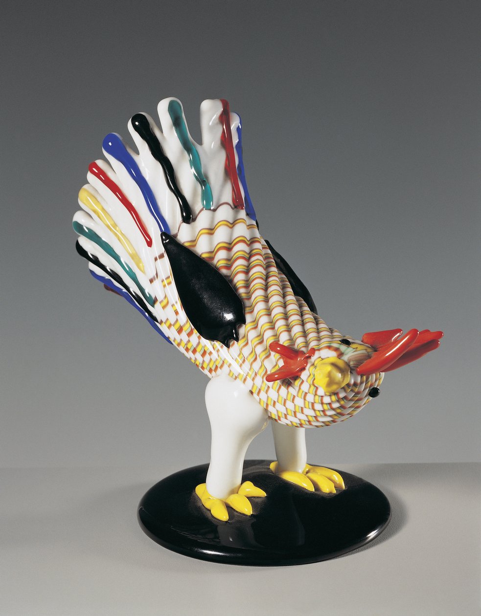 Vase formet som en hane, Murano, Venezia, Veneto, Italia av Italian School