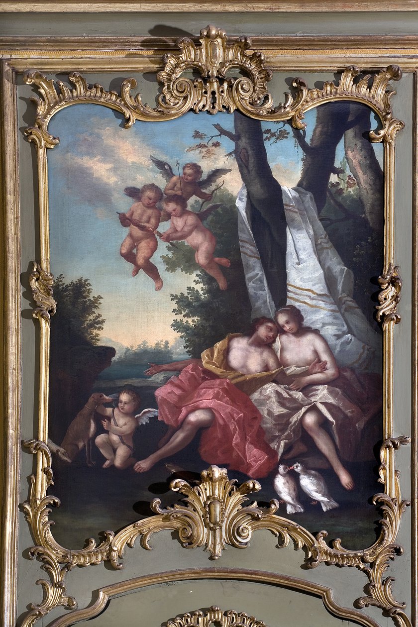 Venus og Adonis av Italian School