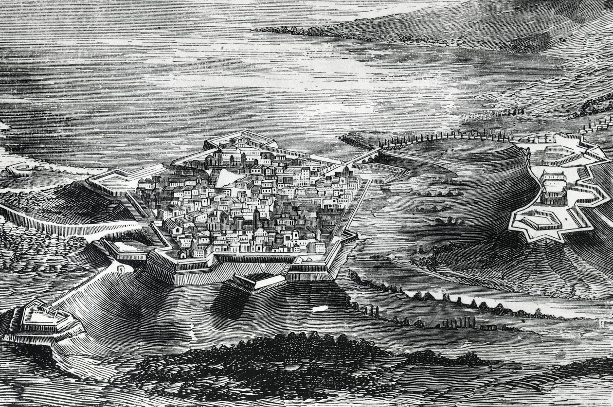 Utsikt over Peschiera del Garda av Italian School