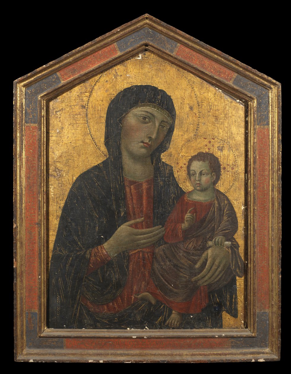 Jomfru og barn, forfalskning på samme måte som Cimabue av Italian School