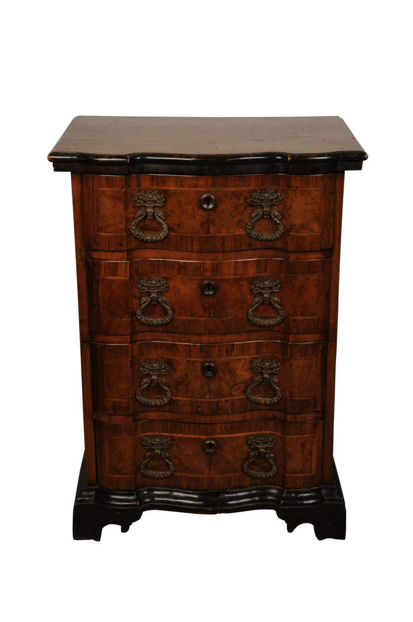 Kommode i valnøtt, ca. 1730 (valnøtt) av Italian School