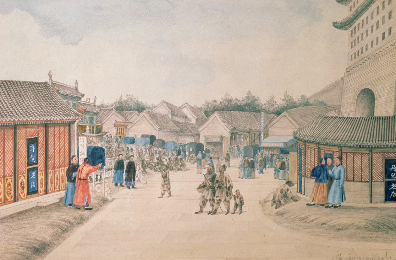 Tsyan-Minh-broen, fra kinesiske skisser, 1804-06 av Ivan Alexandrov