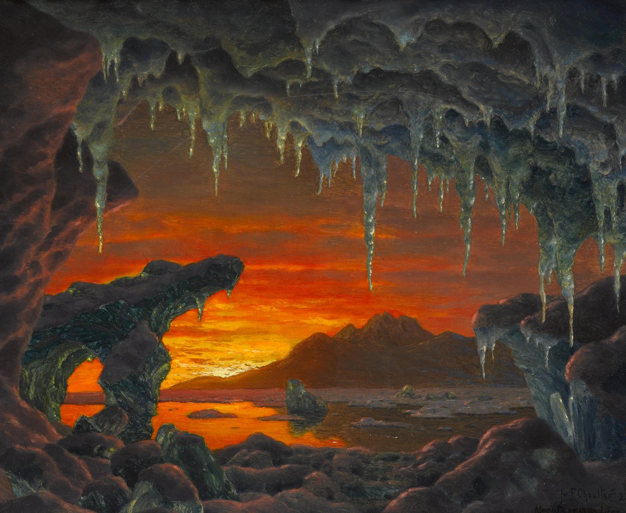Modell for en Arctic Cave Decor av Ivan Fedorovich Choultse