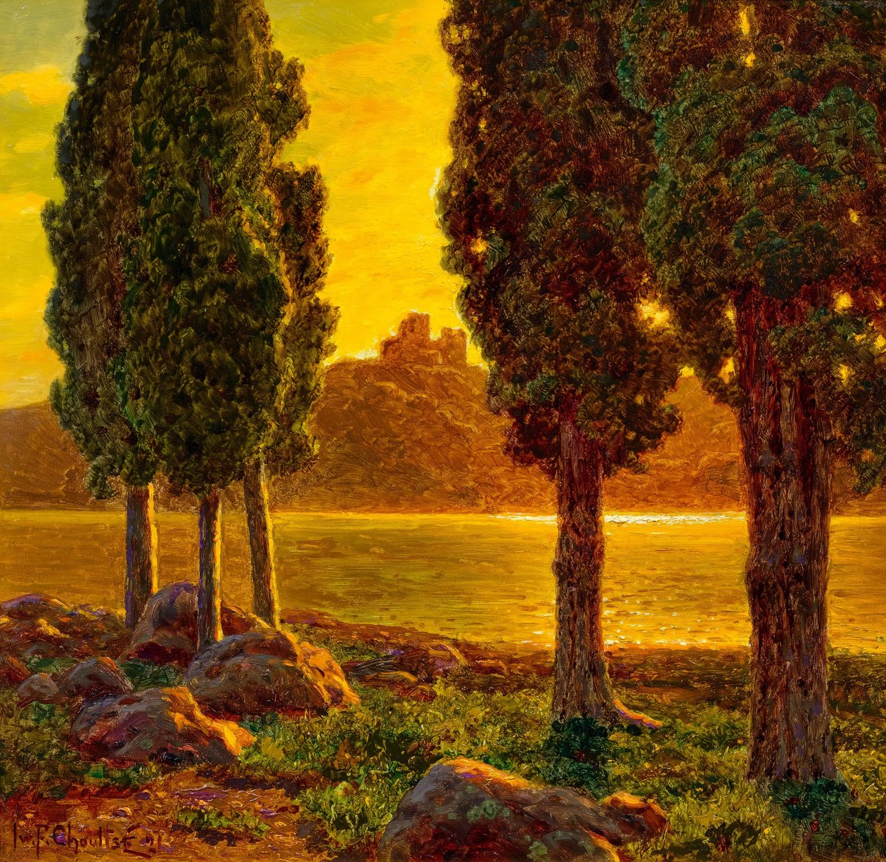Solnedgang av Ivan Fedorovich Choultse