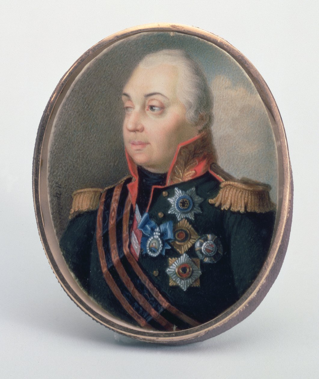 Mikhail Illarionovich Kutuzov, prins av Smolensk, etter 1813 (sun und guahe) av Ivan Grigorievich Grigoriev
