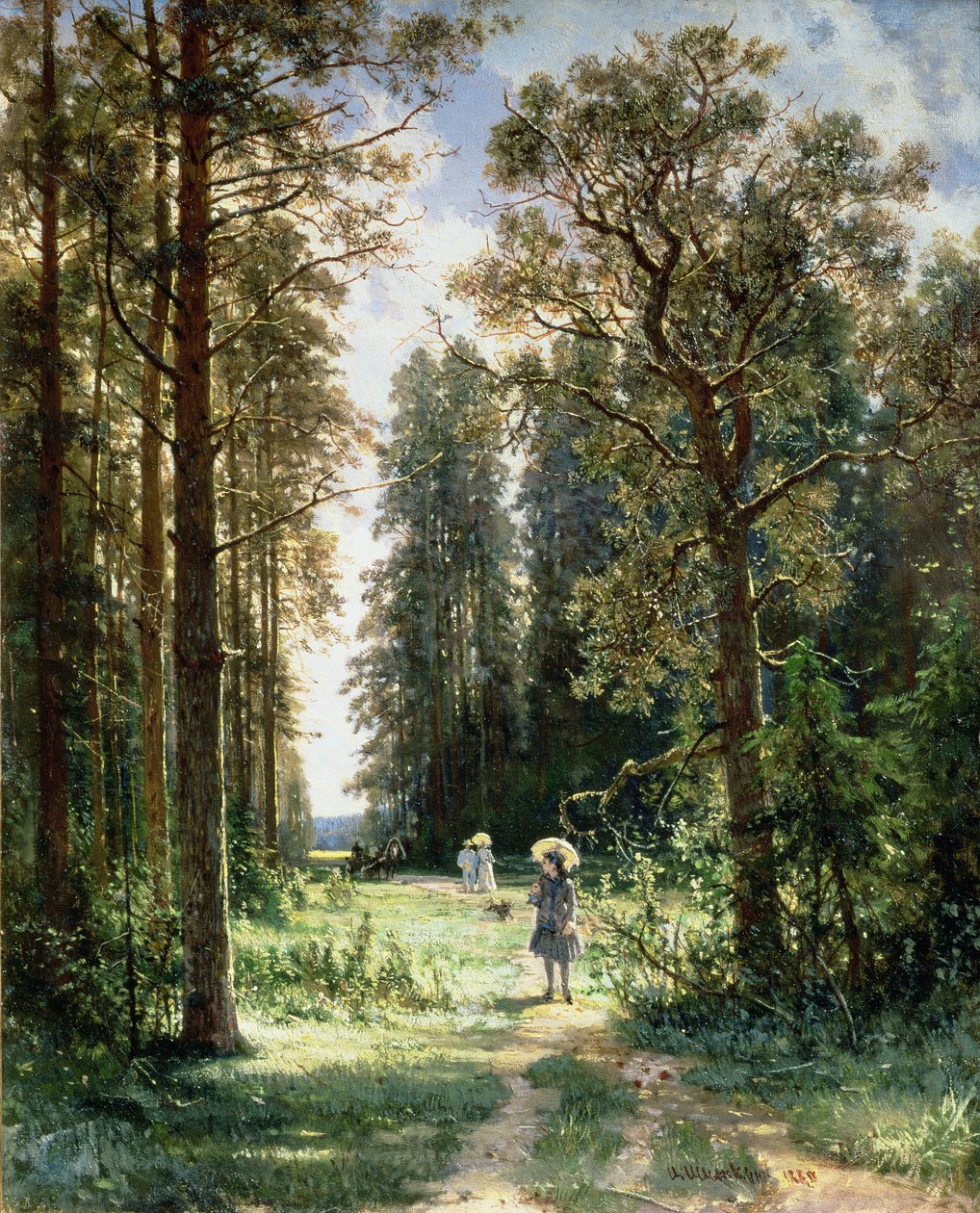 Veien gjennom skogen, 1880 av Ivan Ivanovich Shishkin