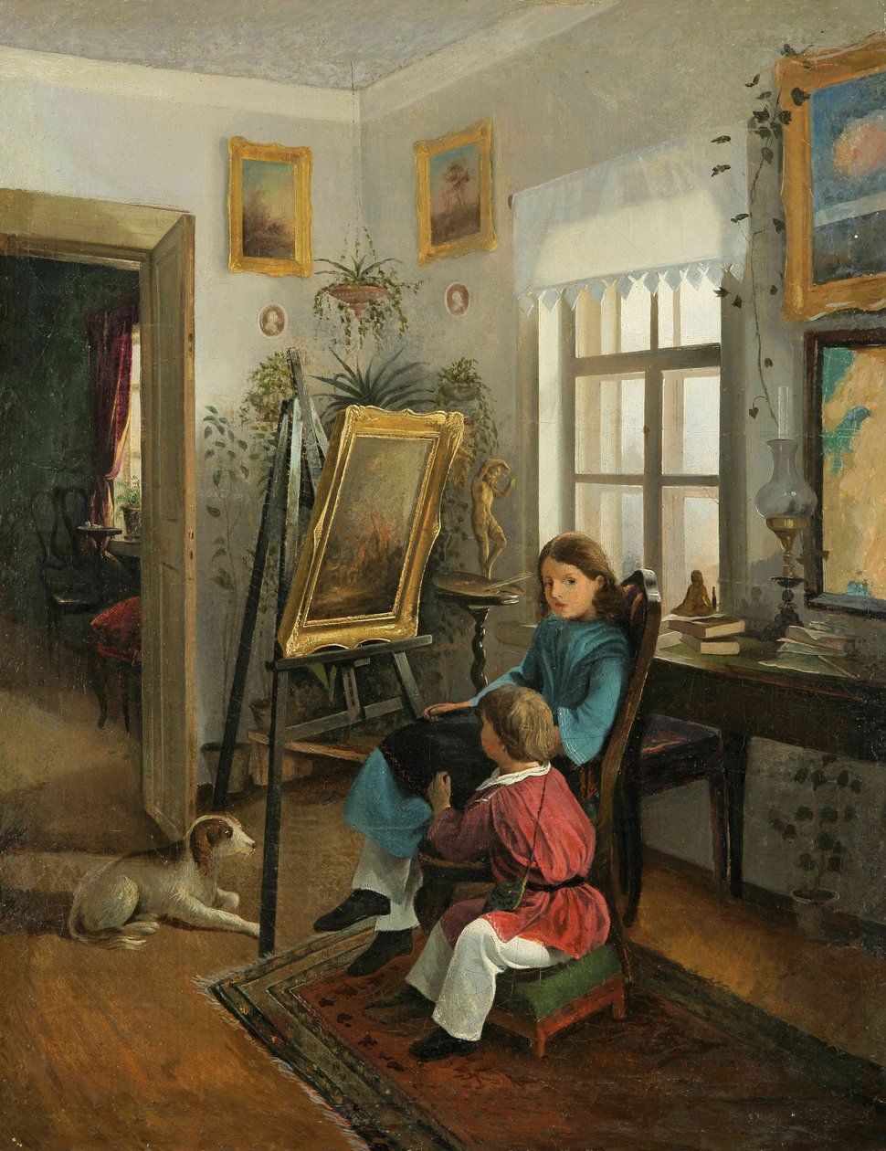 Khrutsky I.F. I rommene på kunstnerens eiendom av Ivan Khrutsky
