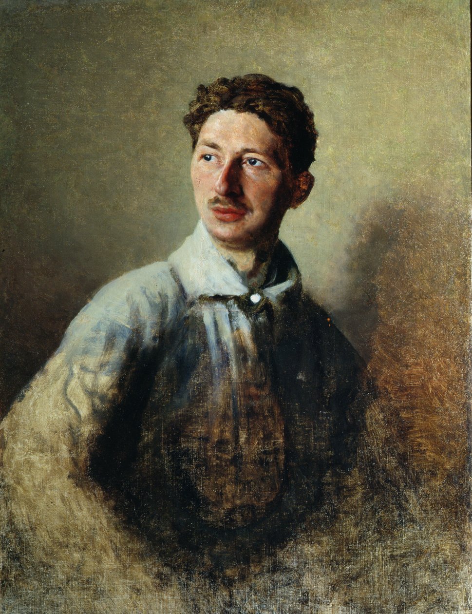 Portrett av poeten Sergey Gorodetsky (1884-1967) 1909 av Ivan Kirillovich Parkhomenko