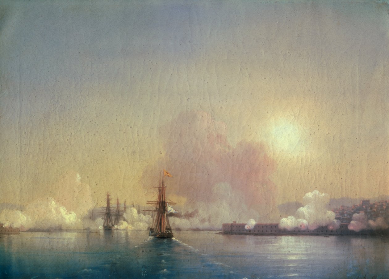 Ankomst til Sebastopol-bukta, 1852 av Ivan Konstantinovich Aivazovsky