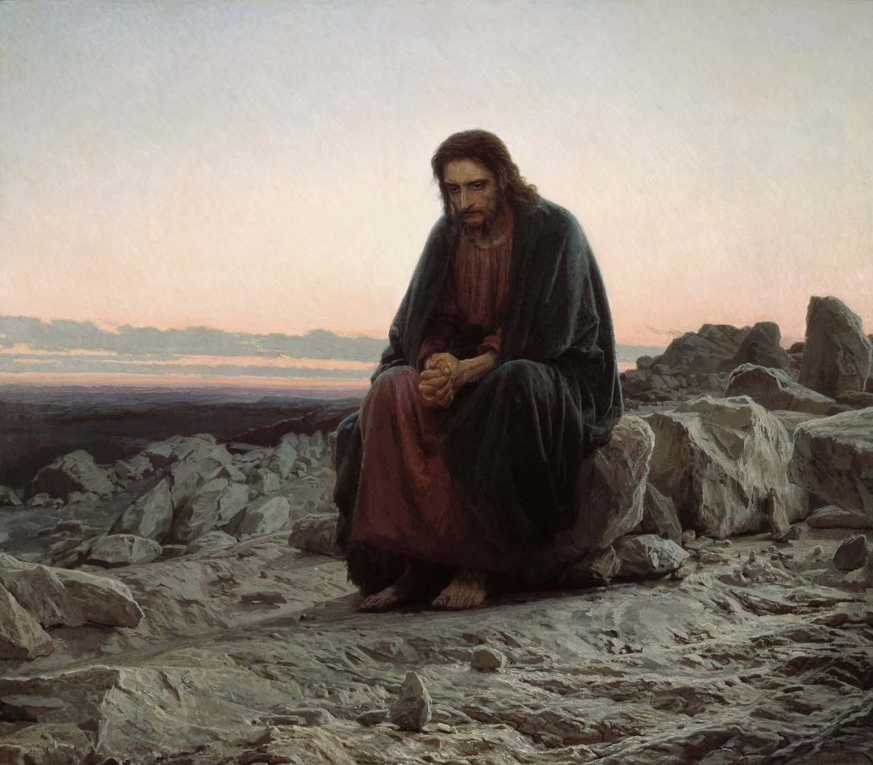 Kristus i ørkenen av Ivan Nikolaevich Kramskoy