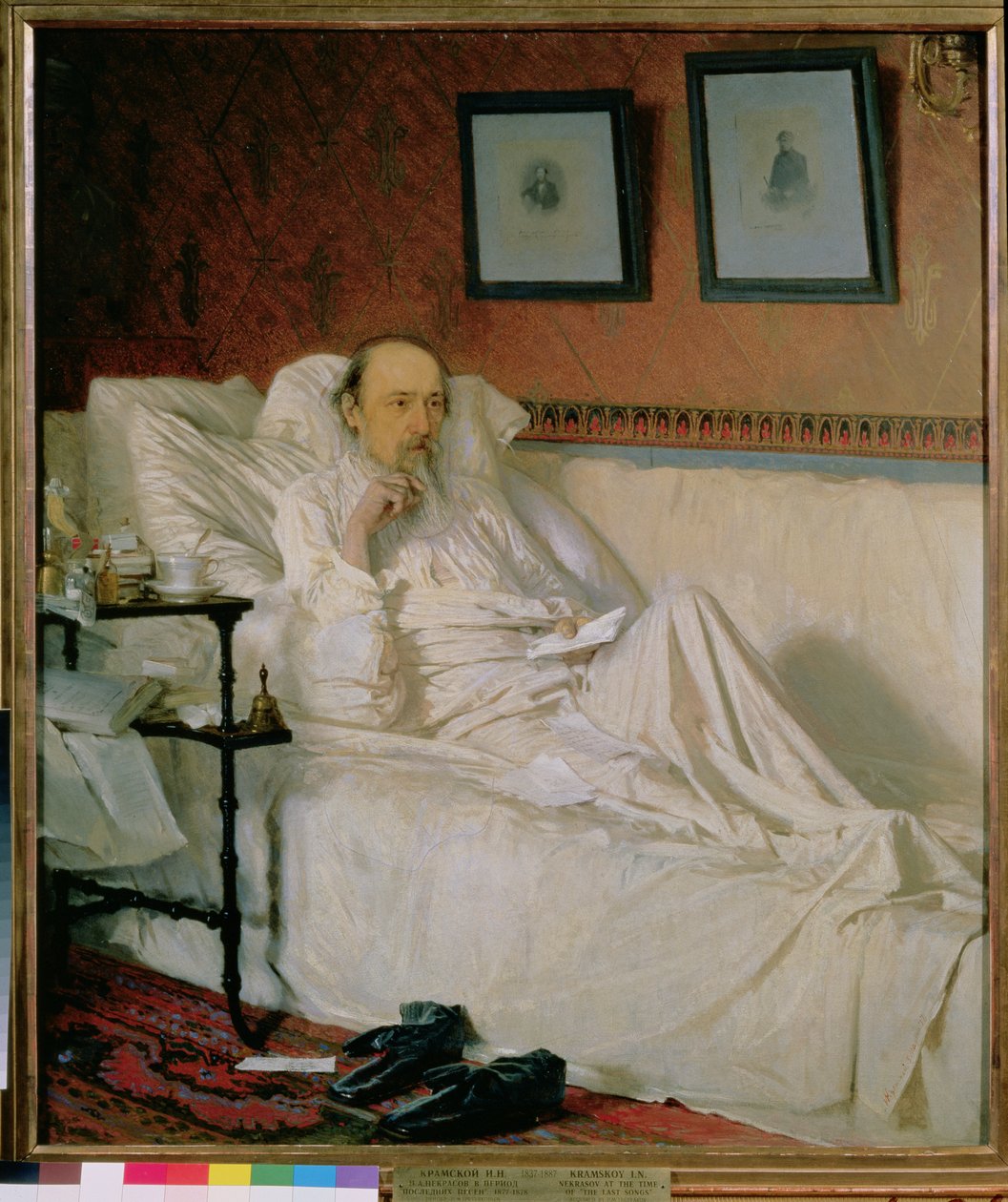 Poeten Nikolay Alekseyevich Nekrasov (1877-78) på tidspunktet for 