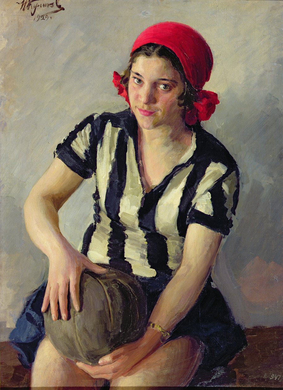 En idrettskvinne, 1928 av Ivan Semyonovich Kulikov