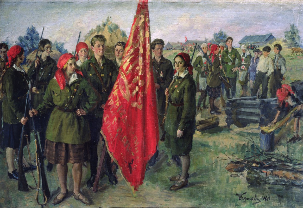 Militarisert Komsomol, 1930 av Ivan Semyonovich Kulikov