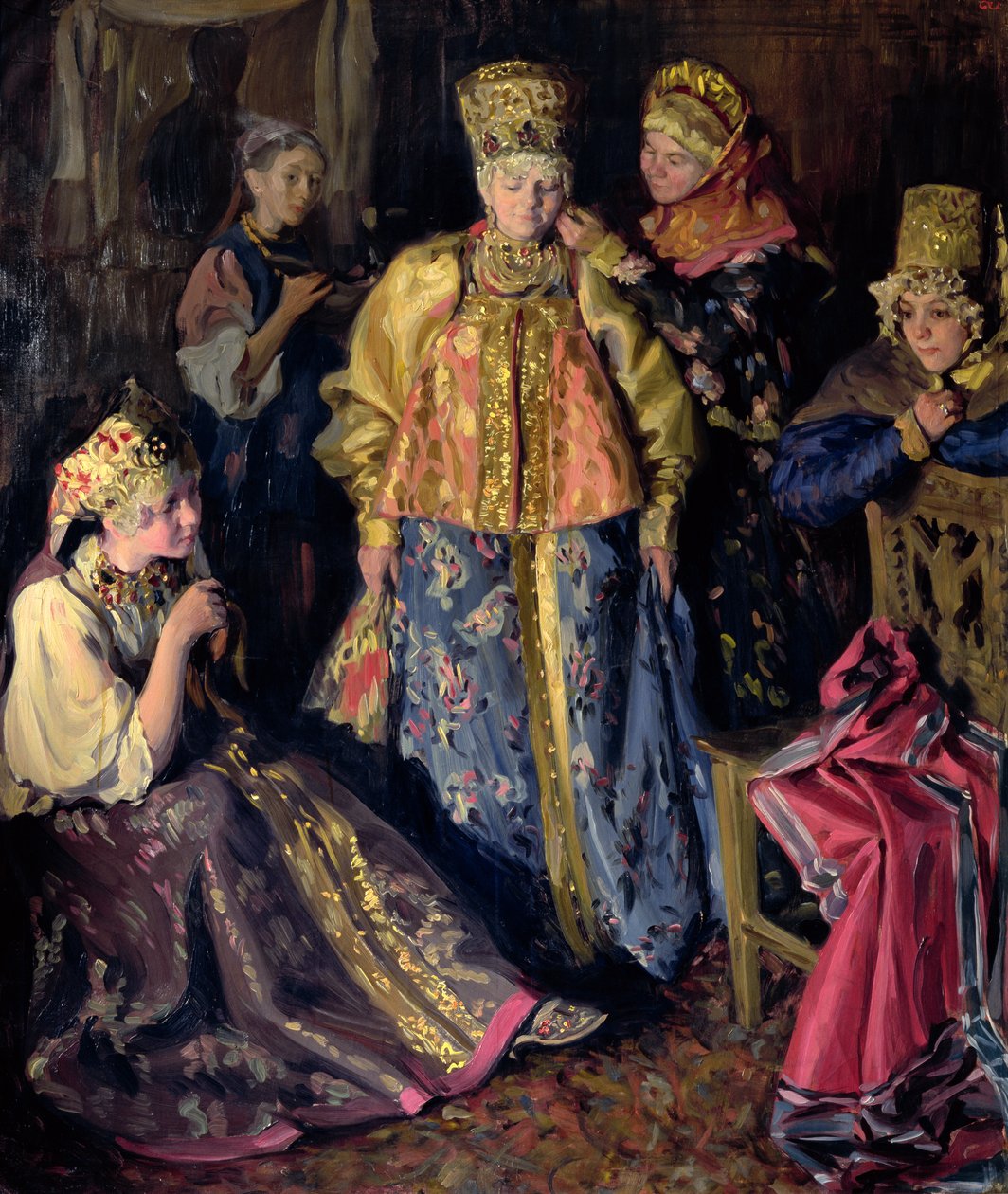 Brudekjole, 1911 av Ivan Semyonovich Kulikov