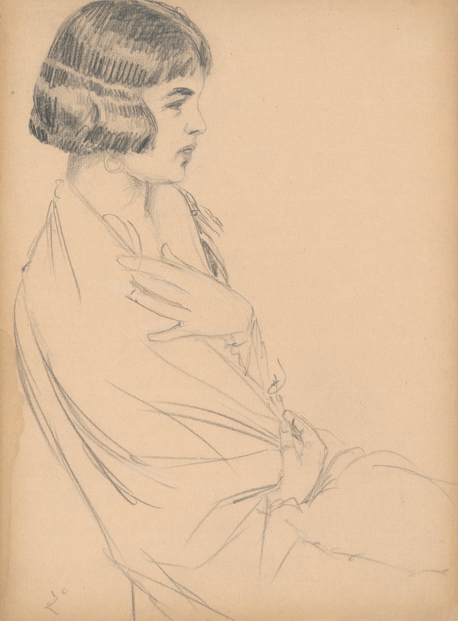 Sitter ung dame av Ivan Zabota
