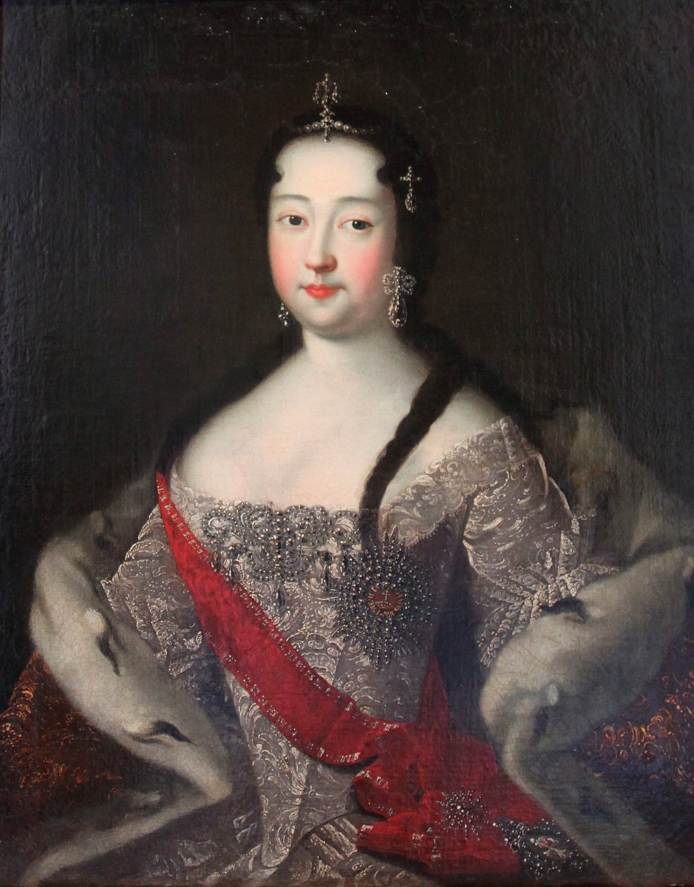 portrett av Tsarevna Anna Petrovna, 1740-årene. av Ivan Adolsky
