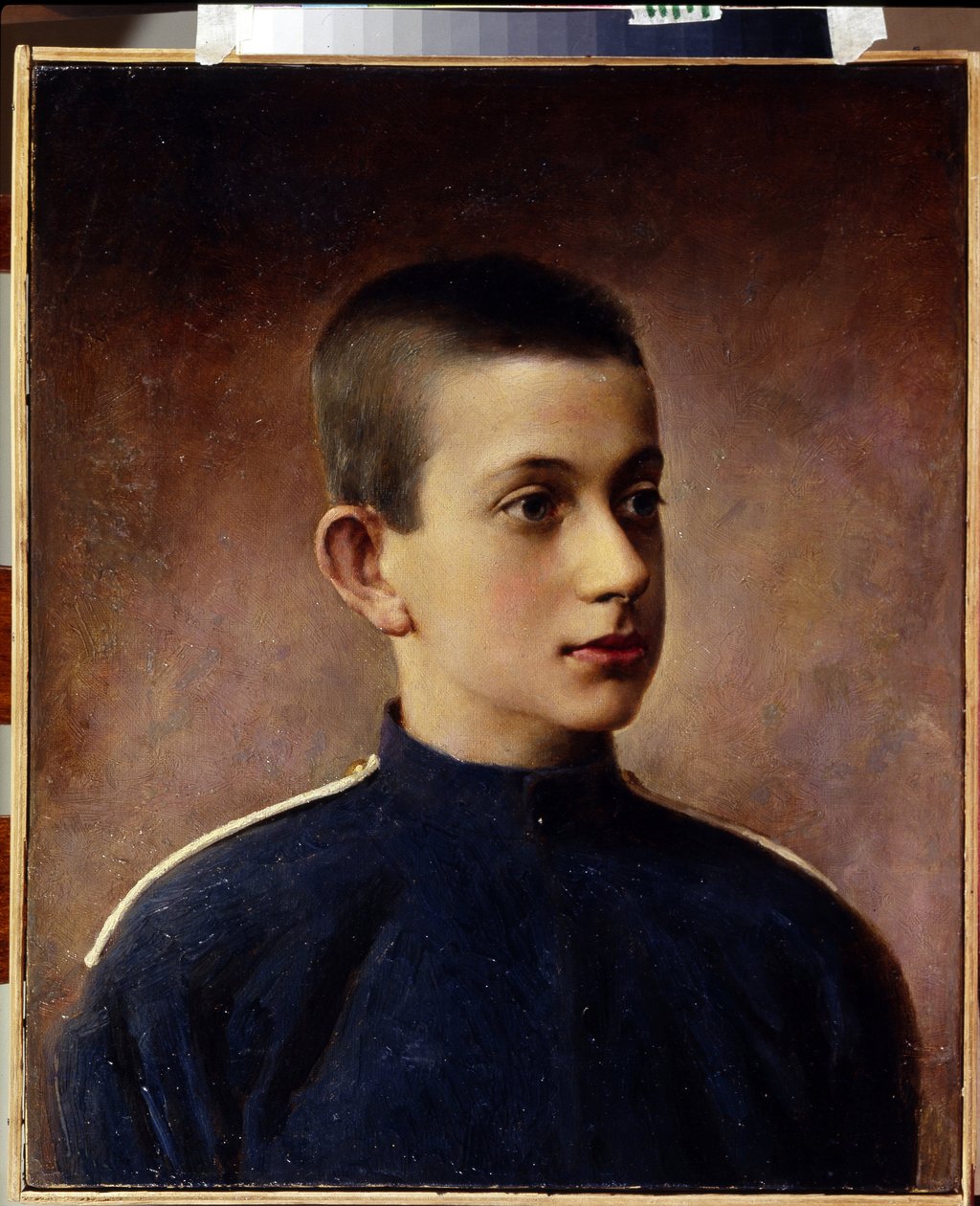 Portrett av storhertug Konstantin Nikolajevitsj av Russland (1827-1892). (Portrett av storhertug Konstantin Nikolajevitsj av Russland). Tenåringsportrett. Maleri av Ivan Alexeevich Tyurin (1824-1904), olje på lerret. Russisk kunst fra 1800-tallet. Sate sen av Ivan Alekseevich Tyurin