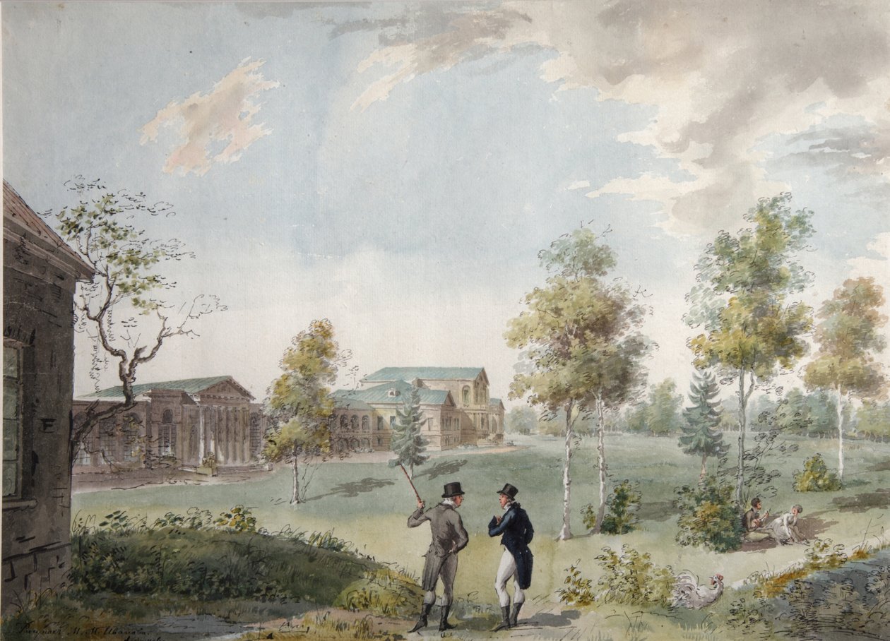 Hovedhuset til bygodset til grev Alexei Kirillovich Razumovsky i Moskva, tidlig på 1800-tallet av Ivan Alexeyevich Ivanov