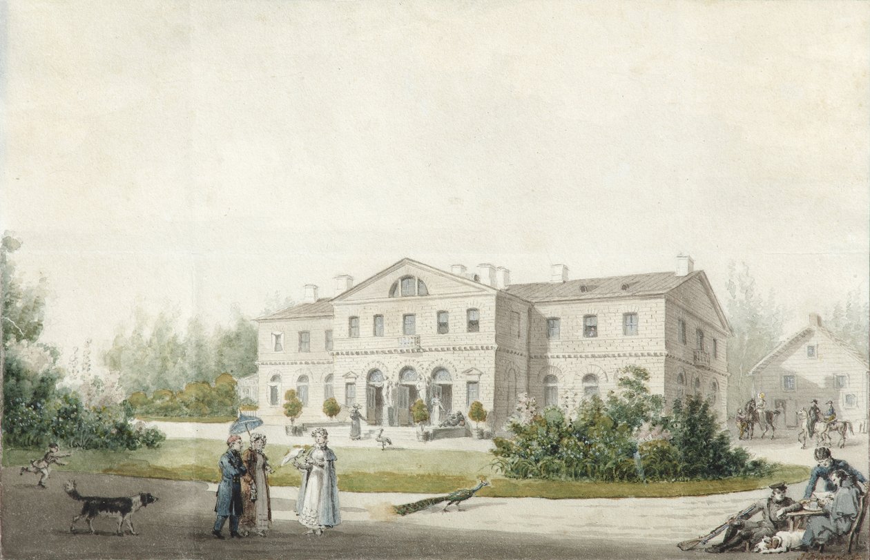 Herregården Priyutino, 1830 av Ivan Alexeyevich Ivanov