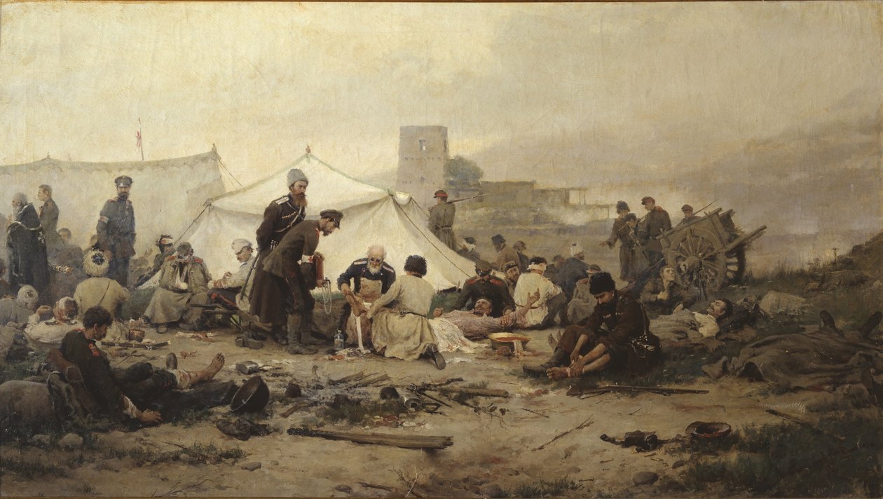 Dressing station, 1893 av Ivan Alexeyevich Vladimirov