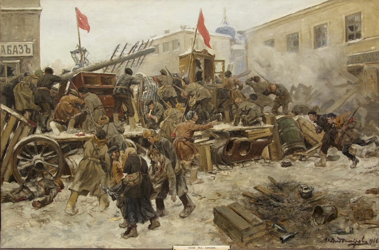 Moskva-opprøret i desember 1905, 1906. av Ivan Alexeyevich Vladimirov