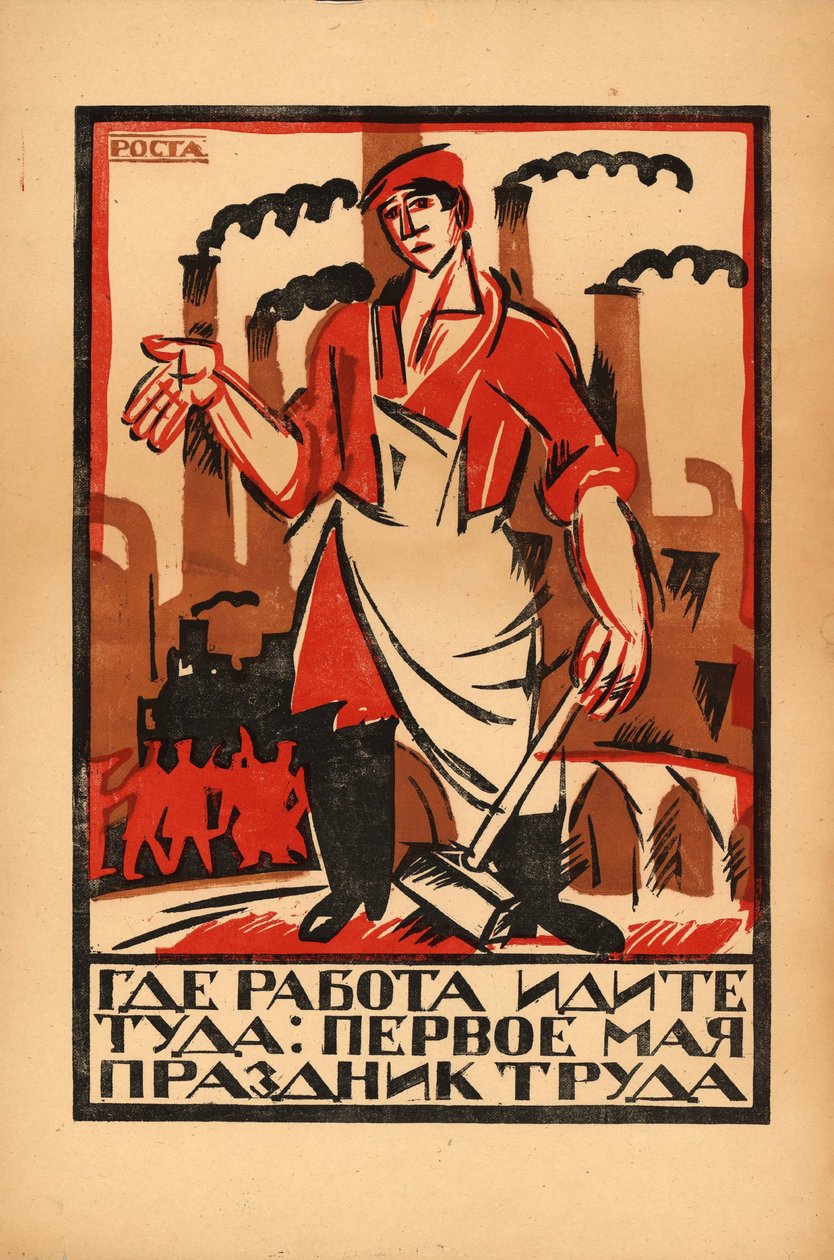 1. mai - Arbeidernes dag, 1920. av Ivan Andreevich Malyutin