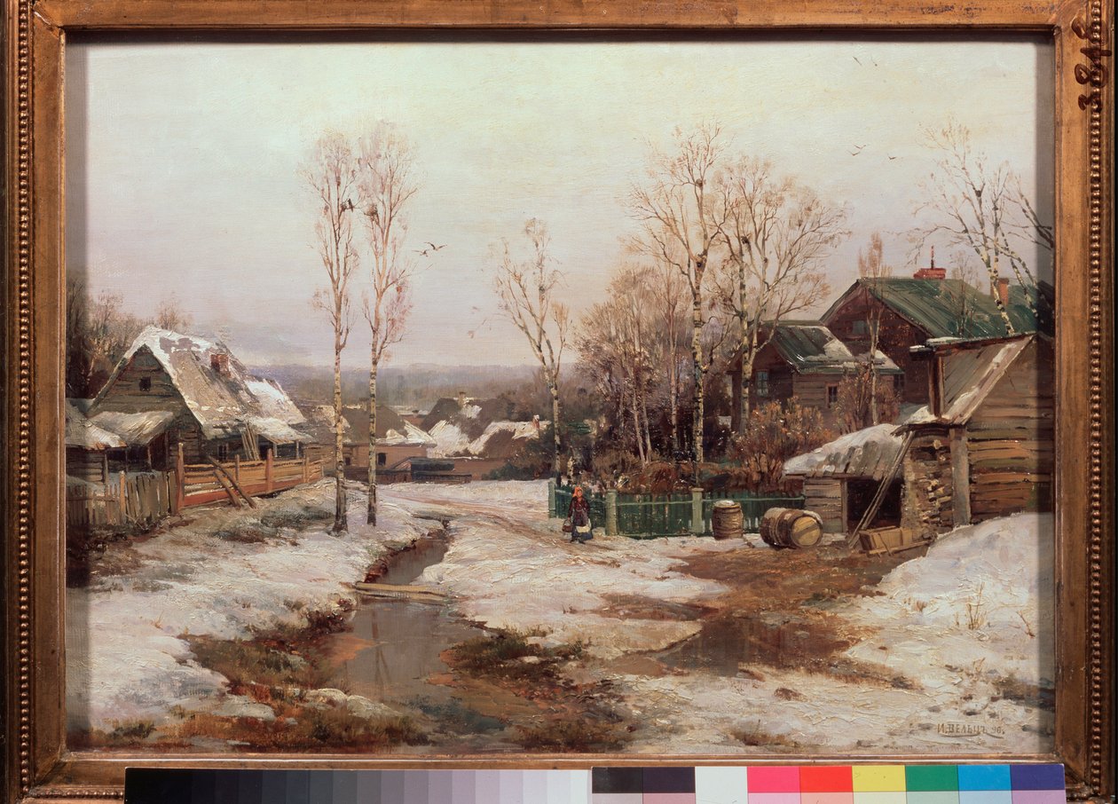 Vår nær St Petersburg - Maleri av Ivan Avgustovich Velz (1866-1926), olje på lerret av Ivan Avgustovich Velz